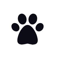 paw print sign and symbol vector design