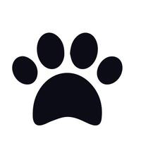 paw print sign and symbol vector design