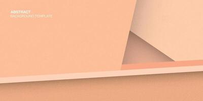 Abstract layer of peach tone geometric shape retro style vector illustration background have blank space.