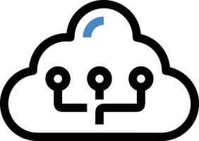 Cloud  icon symbol vector image. Illustration of the hosting storage design image