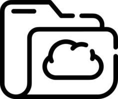 Cloud  icon symbol vector image. Illustration of the hosting storage design image