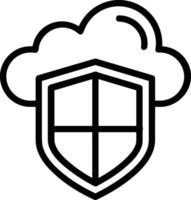 Cloud  icon symbol vector image. Illustration of the hosting storage design image