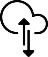 Cloud  icon symbol vector image. Illustration of the hosting storage design image