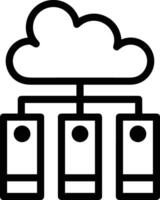 Cloud  icon symbol vector image. Illustration of the hosting storage design image