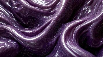 AI generated Luminous Purple Swirls in Glossy Liquid Art Form with fluid motion and artistry photo