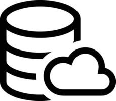 Cloud  icon symbol vector image. Illustration of the hosting storage design image