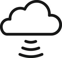 Cloud  icon symbol vector image. Illustration of the hosting storage design image