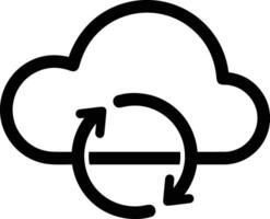 Cloud  icon symbol vector image. Illustration of the hosting storage design image