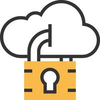 Cloud  icon symbol vector image. Illustration of the hosting storage design image