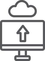 Cloud  icon symbol vector image. Illustration of the hosting storage design image