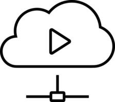 Cloud  icon symbol vector image. Illustration of the hosting storage design image