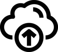 Cloud  icon symbol vector image. Illustration of the hosting storage design image