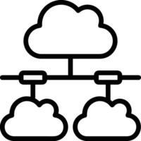 Cloud  icon symbol vector image. Illustration of the hosting storage design image