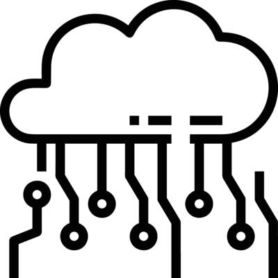 Cloud  icon symbol vector image. Illustration of the hosting storage design image