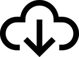 Cloud  icon symbol vector image. Illustration of the hosting storage design image