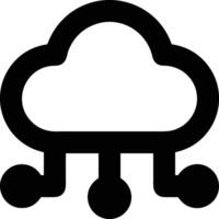 Cloud  icon symbol vector image. Illustration of the hosting storage design image