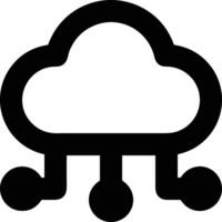 Cloud  icon symbol vector image. Illustration of the hosting storage design image