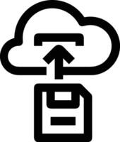 Cloud  icon symbol vector image. Illustration of the hosting storage design image