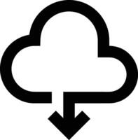 Cloud  icon symbol vector image. Illustration of the hosting storage design image