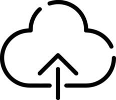 Cloud  icon symbol vector image. Illustration of the hosting storage design image