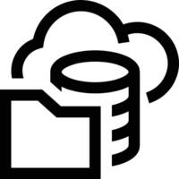 Cloud  icon symbol vector image. Illustration of the hosting storage design image