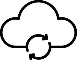 Cloud  icon symbol vector image. Illustration of the hosting storage design image