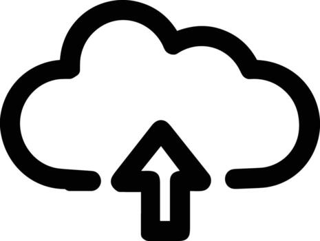 Cloud  icon symbol vector image. Illustration of the hosting storage design image