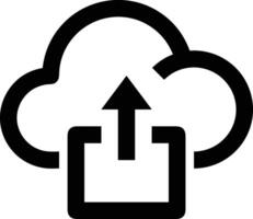 Cloud  icon symbol vector image. Illustration of the hosting storage design image