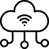 Cloud  icon symbol vector image. Illustration of the hosting storage design image