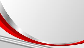 Red curve on a white background vector