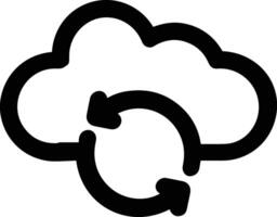 Cloud  icon symbol vector image. Illustration of the hosting storage design image