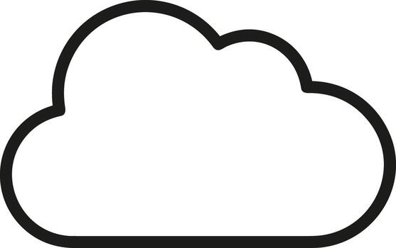 Cloud  icon symbol vector image. Illustration of the hosting storage design image