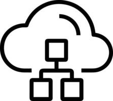 Cloud  icon symbol vector image. Illustration of the hosting storage design image