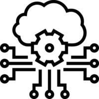 Cloud  icon symbol vector image. Illustration of the hosting storage design image