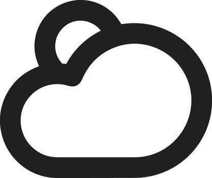 Cloud  icon symbol vector image. Illustration of the hosting storage design image