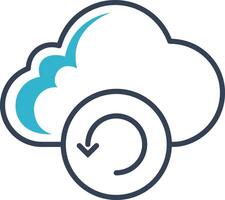 Cloud  icon symbol vector image. Illustration of the hosting storage design image