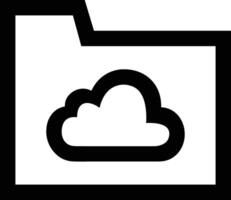 Cloud  icon symbol vector image. Illustration of the hosting storage design image