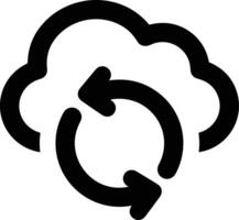 Cloud  icon symbol vector image. Illustration of the hosting storage design image