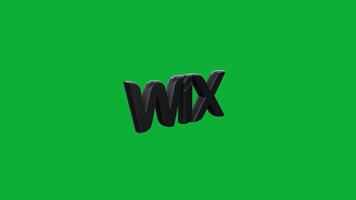 3d wix symbole visualisation avec vert écran - une Profond se plonger dans qualité video