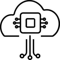 Cloud  icon symbol vector image. Illustration of the hosting storage design image