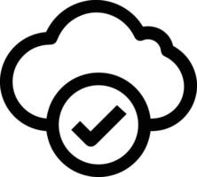 Cloud  icon symbol vector image. Illustration of the hosting storage design image