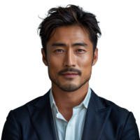 AI generated Professional businessman in suit with transparent background png