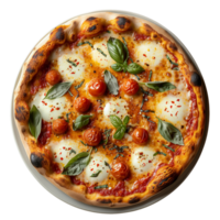 ai generiert köstlich Margherita Pizza mit frisch Tomaten und Basilikum png