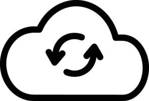 Cloud  icon symbol vector image. Illustration of the hosting storage design image