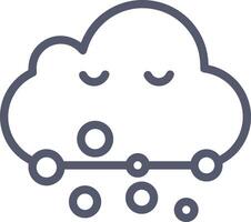 Cloud  icon symbol vector image. Illustration of the hosting storage design image