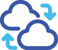 Cloud  icon symbol vector image. Illustration of the hosting storage design image