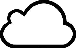 nube icono símbolo vector imagen. ilustración de el hospedaje almacenamiento diseño imagen
