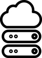 Cloud  icon symbol vector image. Illustration of the hosting storage design image