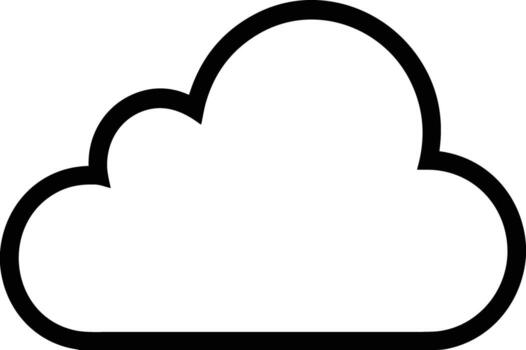 Cloud  icon symbol vector image. Illustration of the hosting storage design image