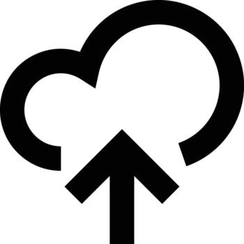 Cloud  icon symbol vector image. Illustration of the hosting storage design image